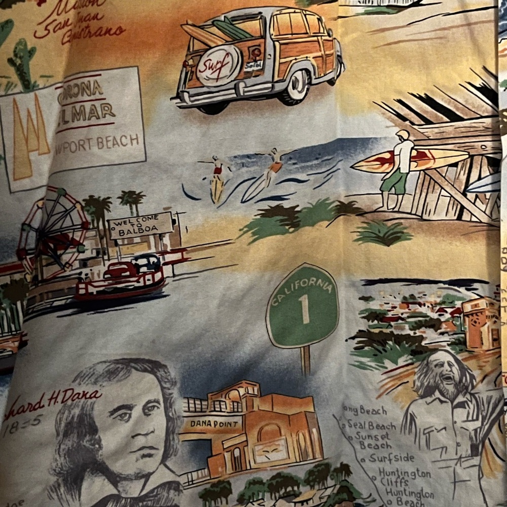 High Seas Trading Co California Beach themed men size xxl - Picture 3 of 6